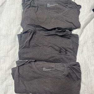 3 Grey Under Armor Tshirts